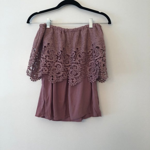 Charlotte Russe Sleeveless Blouse in Mauve Size XS - Picture 5 of 8